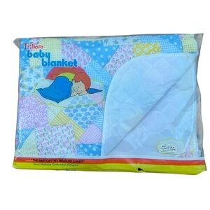 Vintage Triboro Baby Blanket NIB 36 X 45” Made In USA